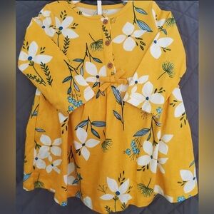 Carter's Yellow Floral Dress 2 Piece